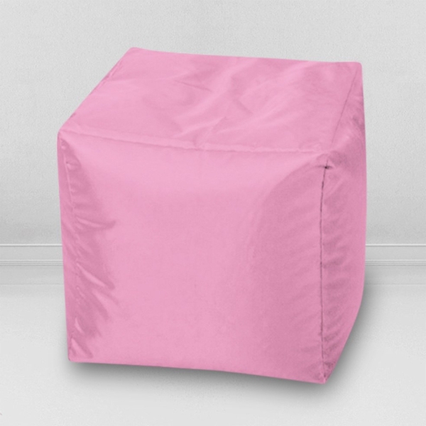 Небольшой пуфик-кубик Пыльно-розовый