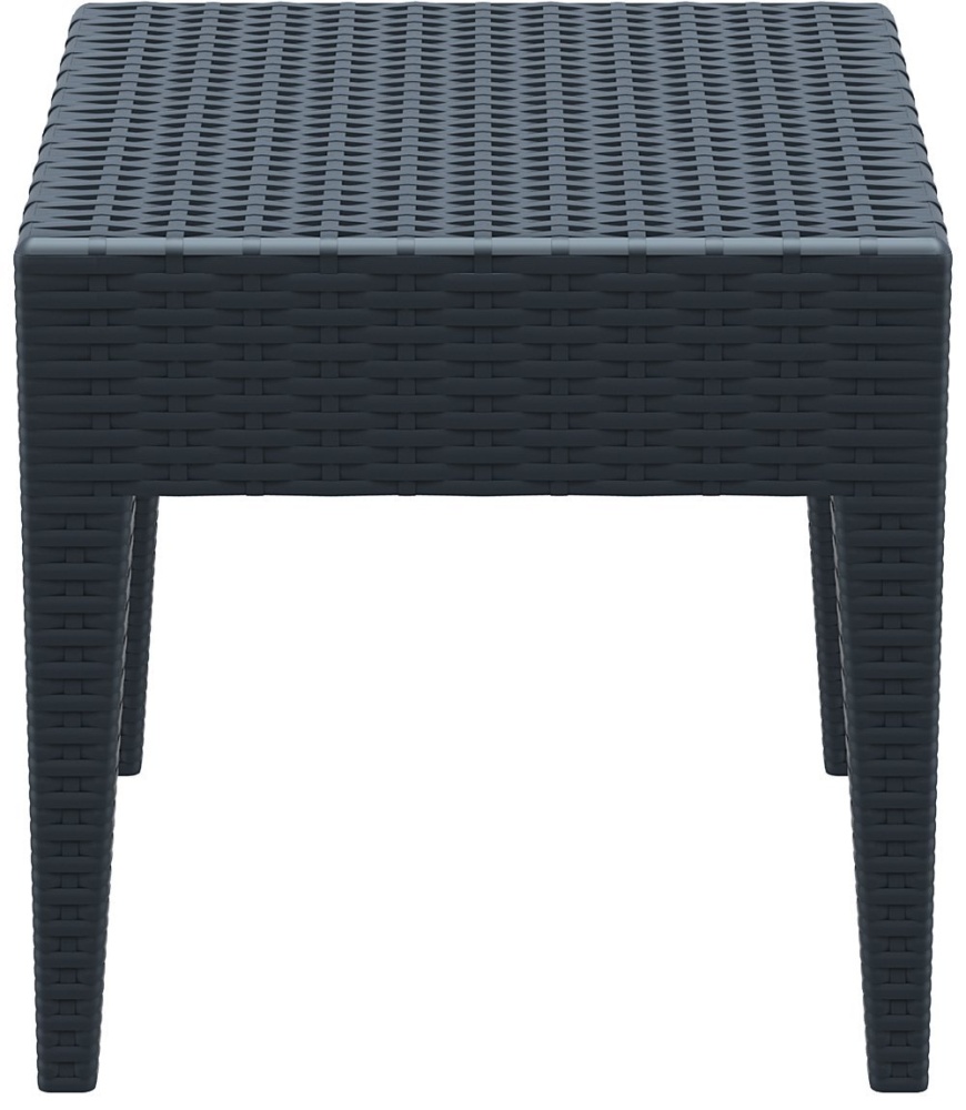 Столик плетеный для шезлонга GS 1009 (Fiji), 450х450х450 мм,  антрацит