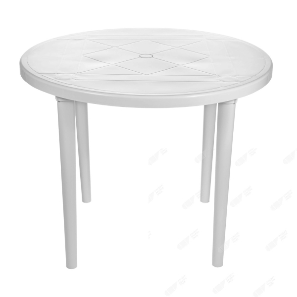 Пластиковый садовый стол «СП круглый d90см», белый