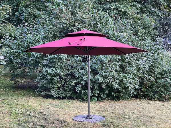 Садовый зонт Garden Way TURIN, бордовый