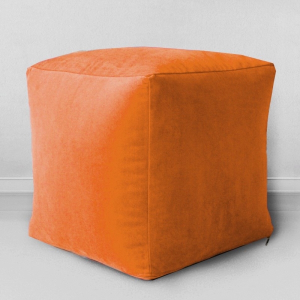 Пуфик мешок Кубик Лисий, мебельная ткань