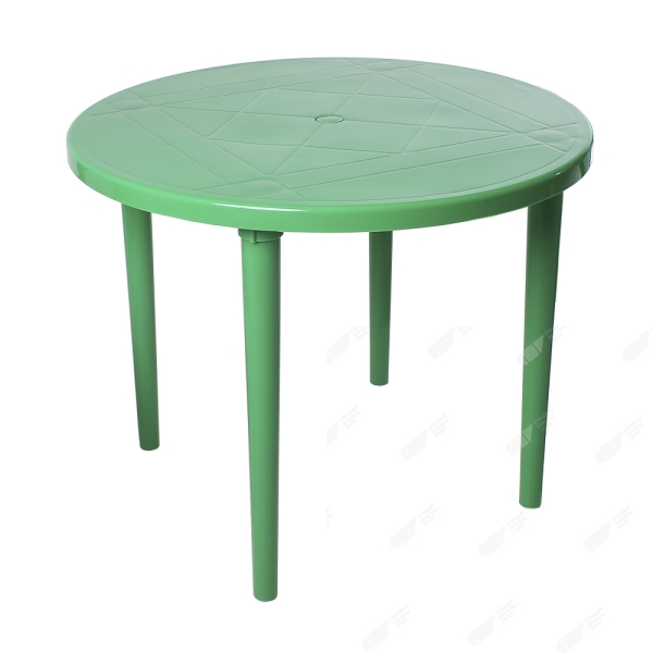 Пластиковый садовый стол «СП круглый d90см», зелёный
