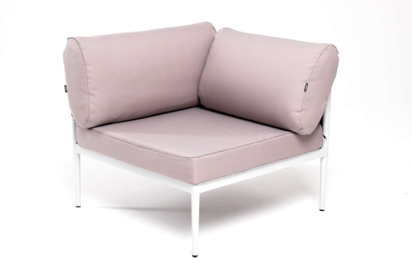 "Касабланка" модуль диванный угловой, каркас из алюминия